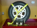 4 - Lasso Ring 10FT Car Transport Tralier Ratchets Hookstow Dolly Yellow. Fixed Price $123.46.