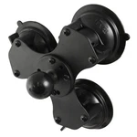 Ram Mount Twist-lock Triple Suction Cup Base With 1.5" Ball Holds To 4 Lbs.. Fixed Price $61.99.