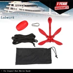1-PACK Red Folding 1.5KG Grapnel Boat Kayak Marine Anchor Set. Fixed Price $23.84.