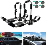 Kayak Roof Rack 4-IN-1 Folding Adjustable Bilateral J-shaped Black. Fixed Price $101.99.