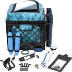 24 Piece Kayak Storage Crate With Dry Bag,fishing Accessories Kit And Rod Holder. Fixed Price $30.00.