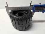 New Boat Trailer Wobble Roller Wheel 4 1/8 Inch Ribbed Black Rubber. Fixed Price $12.99.