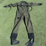 Genuine British Military Green Immersion Suit With Valves Mens Large Raf Aircrew. Fixed Price $121.00.