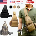 Men Outdoor Tactical Backpack Shoulder Sling Bag Chest Sport Travel Hiking. Fixed Price $10.99.