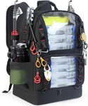 Fishing Tackle Backpack With COOLER,45L Large Bag 2 Rod Holders. Fixed Price $57.99.