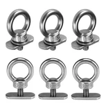 Aontoky 6 Packs Stainless Steel Kayak Track Mount Tie Down Eyelet Rail For Ka.... Fixed Price $16.38.