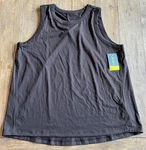 Tek Gear Tank Top Womens Sz Large Breathable Pleated Back Wicking Black H22. Fixed Price $10.85.