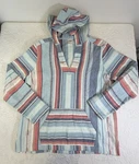 Faherty Hoodie Mens Medium Striped Cascade Baja Surf Drug Sweater Organic. Fixed Price $49.97.