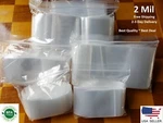 Clear Seal Plastic Bags Jewelry Zipper Top Lock Reclosable Baggies Mil 2ML. Fixed Price $163.32.