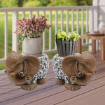 2 Pcs Modern Decorative Garden Stool Elephant Brown New. Fixed Price $76.90.