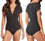 Sea Level Australia Zip Front Short Sleeve One Piece Swimsuit Women's Size 4. Fixed Price $39.00.
