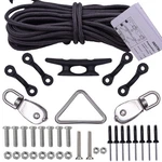 Yyst Kayak Anchor Trolley Kit System W/pulleys Pad Eye Cleats Ring 30 Feet Of.... Fixed Price $22.51.