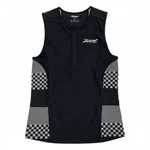 Zoot Performance Triathlon Tank Men's Size Large Black, White Checkered Pattern. Fixed Price $20.00.