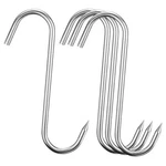 4PC 9" Heavy Duty & Thick Alazco Stainless Steel Meat Processing Butcher Hook. Fixed Price $21.04.