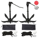 Pack Complete Folding Anchor Kit With 26.2 Ft Rope & Buoy Pwc Boat Kayak Canoe. Fixed Price $64.39.