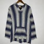 Faherty Pullover Hoodie Mens Medium Striped Baja Surf Beach Casual Cascade. Fixed Price $79.99.