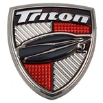 Triton Boat Raised Emblem Decal 200562 Red/silver/black Sticker. Fixed Price $45.14.