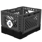 Bigant Heavy Duty Collapsible Stackable Plastic Milk Crate - Snap Lock Foldable. Fixed Price $59.22.