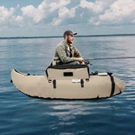 Portable Inflatable Boat Fishing Dinghy Sport Backrest Adjustable 130KG. Fixed Price $141.98.