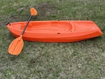 Lifetime Wave Orange Sit-on-top Kayak With Paddle, Mpn 90154. Fixed Price $150.00.
