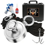Vndueey 1000 Lbs Fishing Magnet Kit, Fshing Kit-includes Grappling Hook,. Fixed Price $41.40.