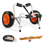 Vevor Kayak Cart 250 Lbs Foldable Canoe Carrier With 10-INCH Solid Rubber Tires. Fixed Price $46.99.