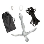 1-PCS White 7.05LB Marine Kayak Anchor Kit Folding Grapnel Boat With Claw. Fixed Price $36.55.
