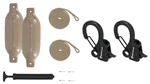 Rockville FEN245-SAND Boat Fender Bumpers 4.5"X16", Lines + Pump Clips. Fixed Price $62.95.