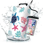 Waterproof Dry Bag,roll Top Sea Turtle Coral Starfish Small Backpack. Fixed Price $28.99.