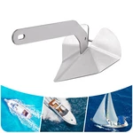 Silver Boat Anchor Triangle Plow 43 Lbs 316 Stainless Steel New Us. Fixed Price $263.66.