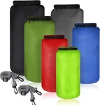 Shappy 6 Pcs Waterproof Dry Bag Set Size Lightweight Sack And Mixed Colors. Fixed Price $33.11.