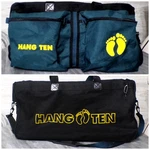 Vtg 80'S Hang Ten 26" Duffle Bag Beach Surf Teal & Yellow Shoulder Strap Wheels. Fixed Price $42.99.