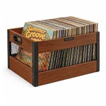 X-cosrack Vinyl Record Storage Crate, Wooden Lp Brown, Black. Fixed Price $52.70.