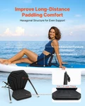 Vevor Kayak Seat, Pack 1" Thick, Universal Paddle Board With Back Support. Fixed Price $52.87.