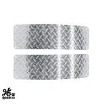 2X Diamond Plate Aluminum Trailer Rock Guard Tie Down Fenders. Fixed Price $73.01.