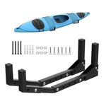 Walmann Wall Mount Kayak Storage Rack, Hooks For Garage Large, Black. Fixed Price $45.93.