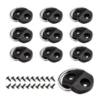 Vehirie 10 D-ring Tie Downs Anchor Stainless Steel Pcs, Black+silvery. Fixed Price $9.46.