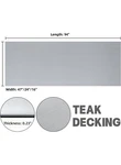 Fullfire Eva Foam Boat Decking Marine Mat Carpet Sheet 96 X 16 Grey Gray. Fixed Price $35.10.