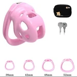 Chasity Cage Plastic Pink Nub With 4 Rings, Free Gift Bag! Sissy, Clit, Fem, Dom. Fixed Price $44.99.