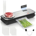 "90KPA Food Vacuum Sealer 12-IN-1 Machine With Scale, Bags & Starter Kit". Fixed Price $108.12.