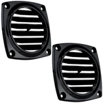 Five Oceans Air Louvered Flush Thru Vent, 3 White/black. Fixed Price $41.10.