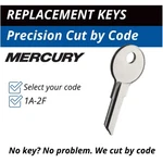 Mercury Keys Mariner Outboard Boat Cut To Your Code 1A-2F. Fixed Price $9.95.
