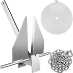Vevor Boat Anchor Kit Fluke Style 8.5 Lb Galvanized Steel For 15-24'. Fixed Price $55.99.