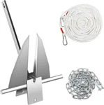 8.5 Lb Anchor Kit Deluxe Fluke With Chain & Line For 15 - 21 Boat. Fixed Price $56.99.