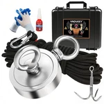 Vndueey 1000 Lbs Fishing Magnet Kit, Fshing Kit-includes Grappling Hook. Fixed Price $44.04.