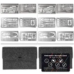 12 Pcs Survival Multitool Card Emergency Camping Edc Kit Your Wallet .... Fixed Price $26.99.