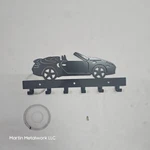 Porsche 911 Convertible Key Hanger Steel Wall Mounted Rack Sport Car. Fixed Price $25.00.