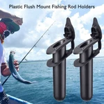 2PCS Plastic Flush Mount Fishing Boat Rod Holder And Cap Cover For Kayak Pole. Fixed Price $13.99.