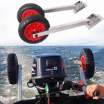 Stainless Steel Inflatable Boat Transom Launching Dolly Wheels Angle Adjustable. Fixed Price $99.99.