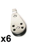 Pactrade Marine 6PCS Canoe Sailboat Kayak Anchor Trolley SS316 Pulley Block. Fixed Price $19.95.